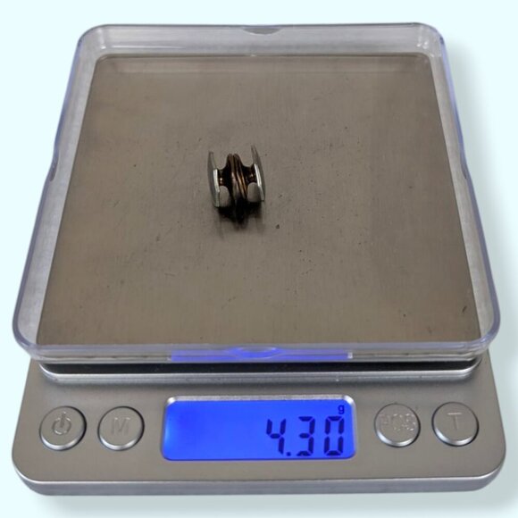 Vintage SINGLE Hexagonal Kum-A-Part Snap Cufflink - Picture 7 of 7